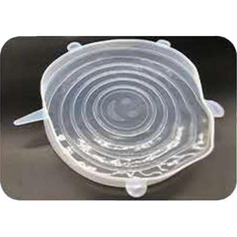 Tapas de silicona elásticas, diseño flexible, resistentes al calor, 20,5 cm (1/2)