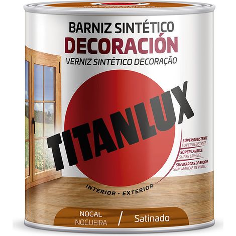 Synthetischer Dekorlack in der Farbe Nussbaum satiniert (250ml)