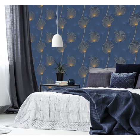 Papier peint Joy De Jouer 1005 x 52cm Bleu, Or (1/5)
