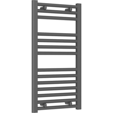Reina Diva Anthracite Electric Towel Rail 800mm High x 400mm Wide (Standard Element) (1/5)