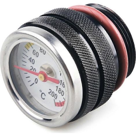 Jauge de température d'huile M30x1,5 - Jauge d'huile pour bouchon de réservoir de carburant de moteur de moto Kawasaki 650 (1987-1998) (1/5)