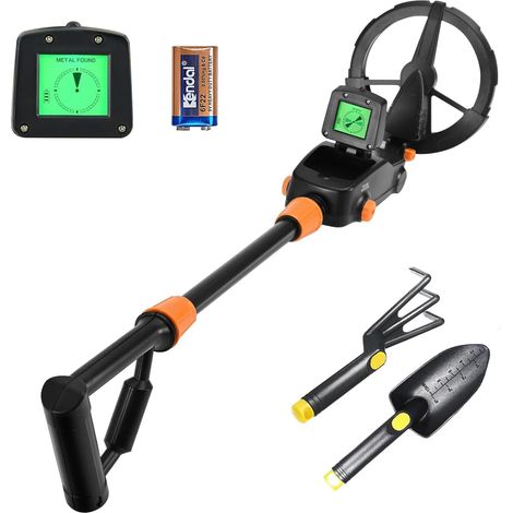 Children's Metal Detector, High Precision Metal Detector with LCD Display and Sound Display, Lightweight Metal Detector for Children with Shovel Rake, Waterproof for Gold Search, Jewellery, Silver, Ou (1/5)