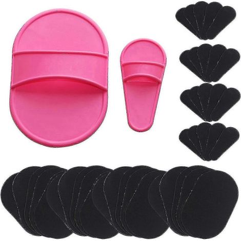 Kit de 40 disques exfoliants pour une épilation douce des jambes, des bras, du visage et de la lèvre supérieure. (1/4)