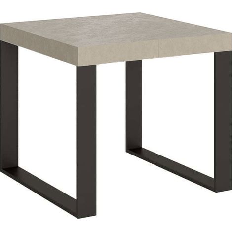 Tavolo Allungabile 90-246x90x77 cm Tecno Cashmere Telaio Antracite (1/5)