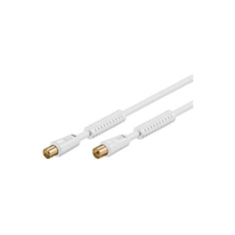 Microconnect M-F 10m - Cable coaxial (10 m, Male Connector/Female Connector, Blanco, 75 Ω) (1/3)