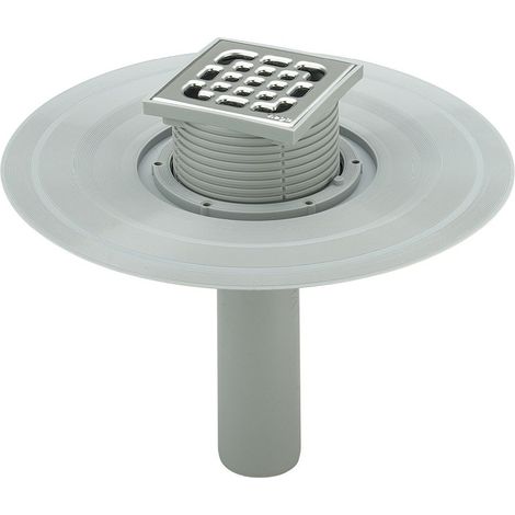 Viega Advantix Balkon-/Terrassenablauf 4944.2, DN 100, Kunststoff, Grau (1/3)