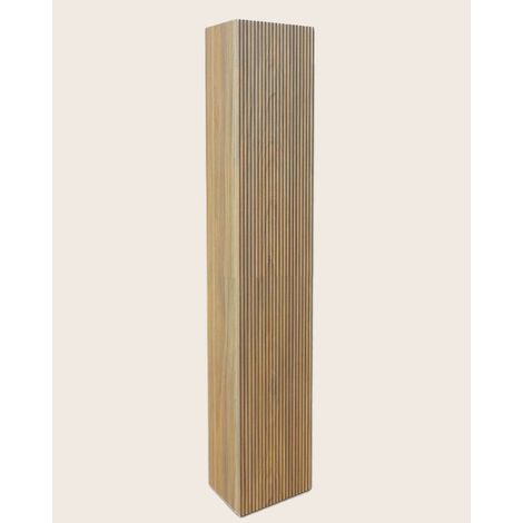 Colonna bagno rovere chiaro 26x150 Urbino cannettato con anta destra (1/3)
