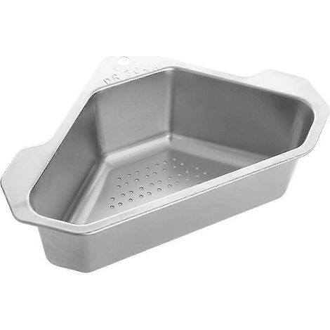Abflusskorb für Küchenspüle, dreieckiges Abflussregal aus Edelstahl, Reste, Spülbeckenfilter, Abflusskorb, kompatibel mit Küche-A (1/5)