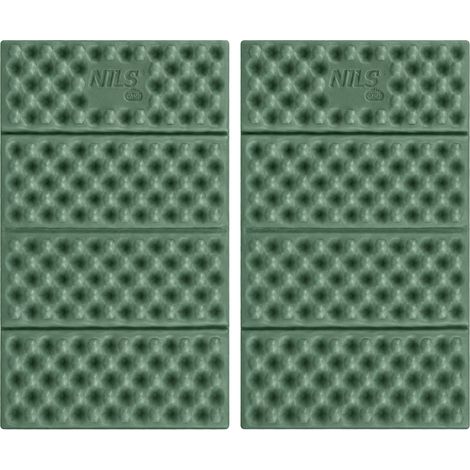Tappetino da campeggio con base in alluminio, 40 cm, verde, confezione da 2 (1/5)