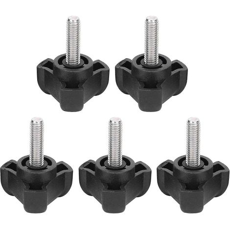 Lot de 5 vis de serrage manuelles M6 20 mm, vis de serrage triangulaires pour matériel industriel (1/5)