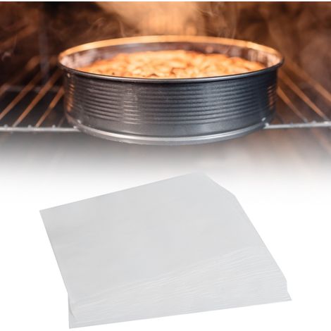 100 feuilles de cuisson antiadhésives en papier sulfurisé, tapis de cuisson en silicone, accessoires de cuisine (blanc) (1/5)