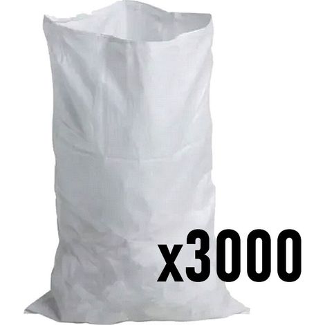 Sac à gravats tissé réutilisable, résistant aux déchirures 60 kg (vendu par 3000 sacs)