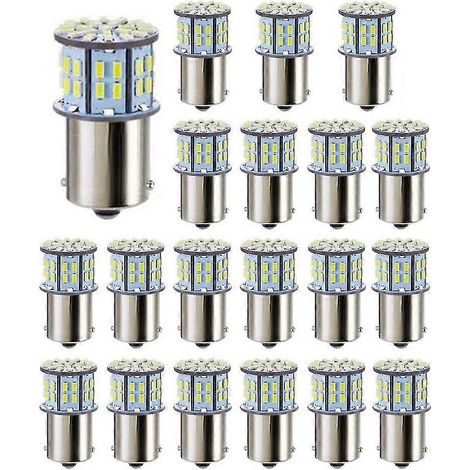 Confezione da 20 lampadine LED 3014 50 SMD bianche ultra luminose (compatibili con 1156, 1141, 1003 e BA15S) per rimorchi e applicazioni nautiche. - AquaForge (1/5)