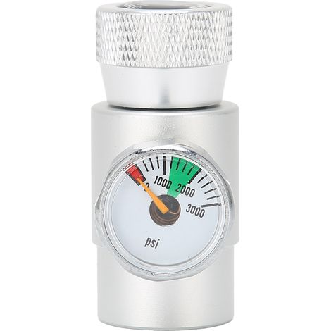 Adaptateur de recharge CO2, connecteur, régulateur de gaz, Silver Soda ASA avec manomètre 3000 psi (1/5)