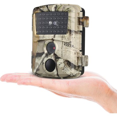 Mini-Wildkamera 12MP 1080P Jagd- und Wildtierbeobachtungskamera mit Bewegungserkennung, IP54-Schutzart