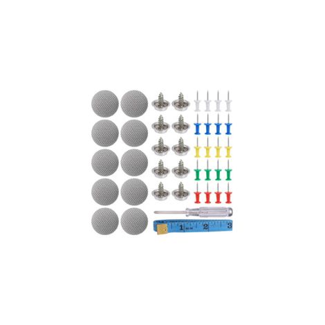 Kit di riparazione del rivestimento del tetto dell'auto (65 pezzi) - Riparazione facile del rivestimento del tetto dell'auto in pochi semplici passaggi, pulsante di riparazione del rivestimento del te