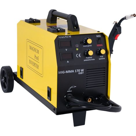 MÁQUINA DE SOLDAR SEMIAUTOMÁTICA MAGNUM MIG 170W MMA IGBT - WELD MI170W (1/5)