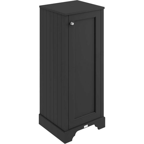 Bayswater Matt Black Tall Boy Storage Unit 465mm Wide (1/2)
