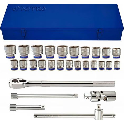 KING TONY - Coffret 3/4" 28 pièces de 21 à 60mm KT PRO American Design (1/5)
