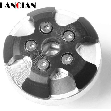 Aplicable a: YAMAHA TMAX500 530 550 MT07 MT09 MT125 FZ16 FZ-S150 R15 M-slaz150 Tapa de llenado de aceite de motor CNC para motocicleta (Plata) (1/5)