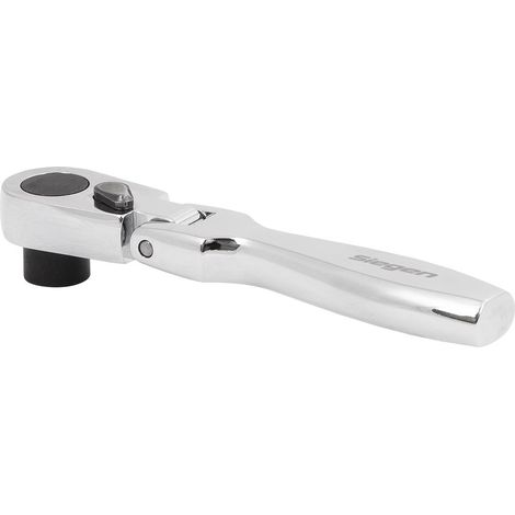 Sealey 1/4""Hex Bit Driver Micro Flexi Head Ratchet 72-TOOTH Flip Reverse S01253