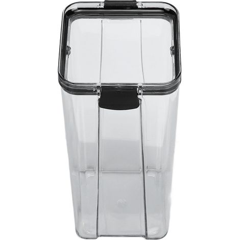 Boîte de rangement de cuisine transparente de qualité alimentaire, sans BPA, pour farine, sucre, céréales, haricots, 1800 ml (1/5)