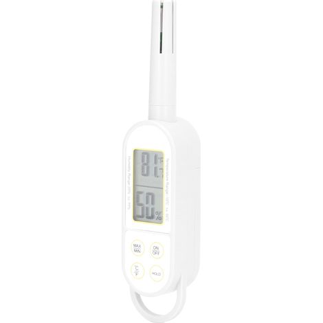 Thermometer Hygrometer Temperatur- und Feuchtigkeitsmesser mit digitaler Anzeige, tragbar für den Innenbereich (1/5)