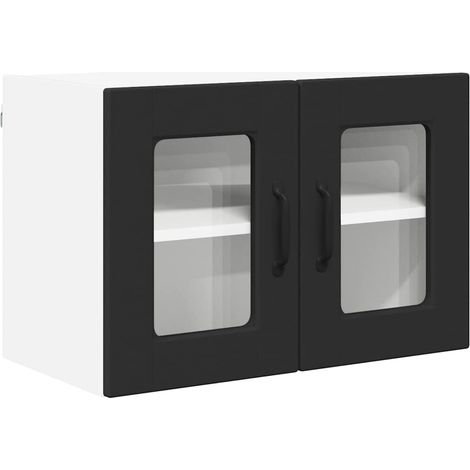 Meuble mural de cuisine，Armoire de cuisine Noir 60 x 31 x 40 cm Bois d'ingénierie CFW77256 (1/5)