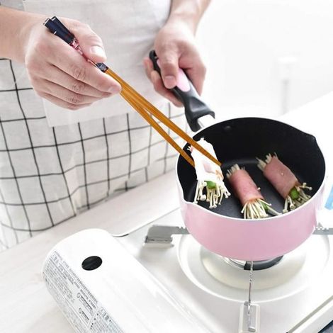 10 Paires 9Pouces Baguette Chinoise, Naturel Bambou Baguettes Japonaises, Antidérapant Désign de chat porte-bonheur Baguettes de au (1/4)