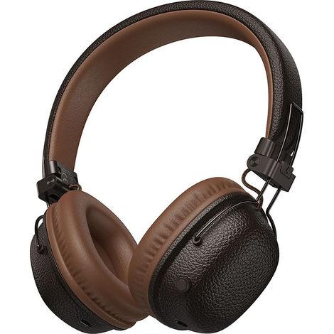 Cuffie wireless Bluetooth 5.4 over-ear HOCO W64 nere e marroni (1/5)