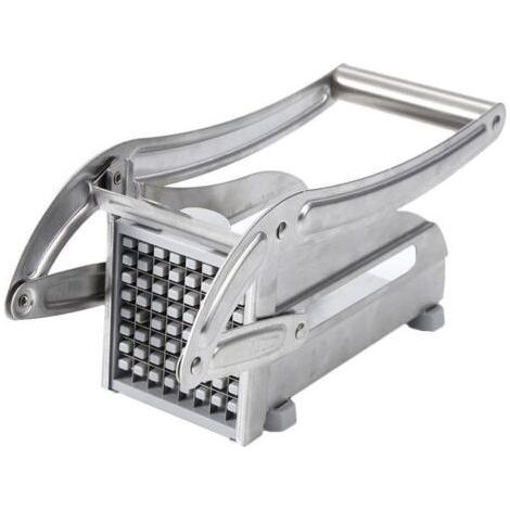 Tagliapatate manuale in acciaio inox, affettatrice per patatine fritte, affettatrice per carne, utensili da cucina (1/5)