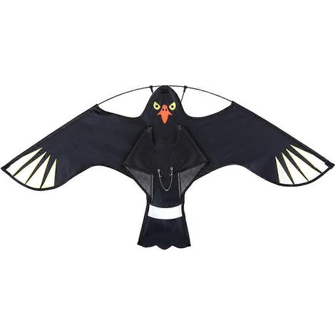 Cerf-volant anti-oiseaux, simulation d'aigle, répulsif réfléchissant lumineux, répulsif à pigeons pour pelouse de jardin (1/4)