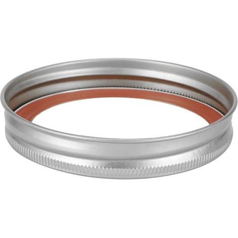 Couvercles de Conservation Ronds en Verre Type Split - 10 Pièces 86mm Argent avec Anneau et Couvercle pour Bocaux Alimentaires (1/5)