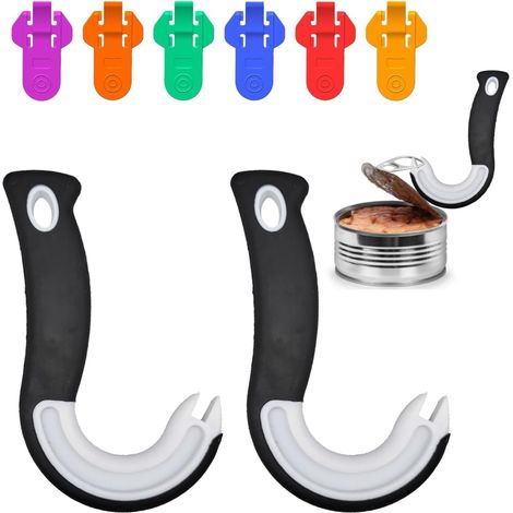 Set 8 Ouvre-boîte, Ergonomique, Arthrite, Mains faibles, Multicolore, Cuisine (1/5)