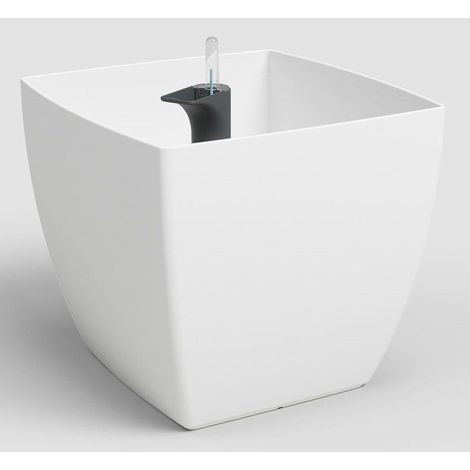 Pot de fleurs - ARTEVASI - Siena SWS 40 MA - Intérieur/extérieur - Plastique - Ø40 x H36 cm - 41,5 L - Blanc (1/4)