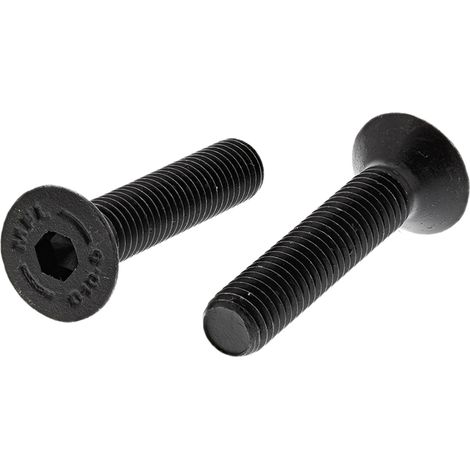 Rs Pro – Vis à six pans creux M8 x 40mm – Acier noir autocoloré – Tête fraisée hexagonale – Lot de 25 unités – Fixation solide pour métaux (1/2)