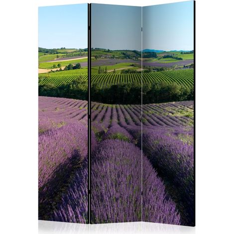 Paravento - Lavender fields [Room Dividers] - 135x172 (1/4)