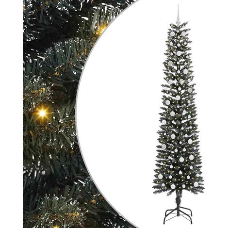 Sapin de Noël  Arbre de Noël artificiel Vert 240 cm PVC, plastique et acier (1/5)