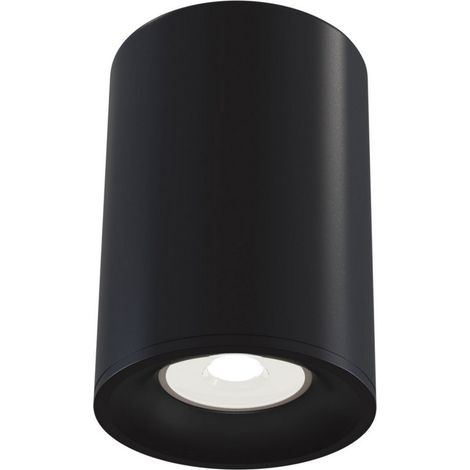 Alfa Plafonnier encastré noir, 1 lumière, GU10