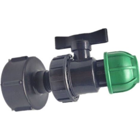 IBC - Portable Ton Barrel Accessoires Joint de tuyau de jardin Adaptateur de joint de tuyau en PE sûr et durable pour les connecteurs d'eau de maison et de jardin Generic (sortie 20 de la vann (1/3)