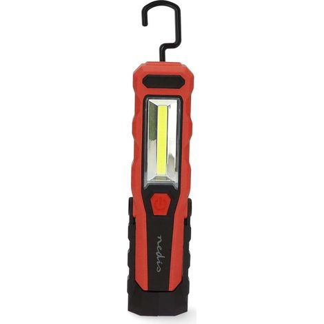 Nedis Lámpara de Trabajo LED negra y roja recargable (1/5)