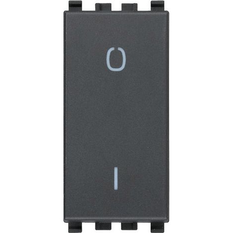 Interruttore Vimar Eikon 2P 16AX grigio (1/4)