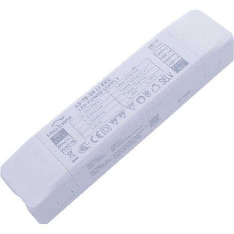 Alimentatore Trasformatore LED Cerificato ENEC Output 75W 24V 3.13A Input 220V Compatibile PLC-60-24 (1/3)