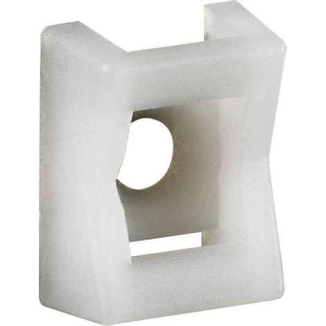 embase adhésive à visser 15 x 10 mm - legrand colring - lot de 100