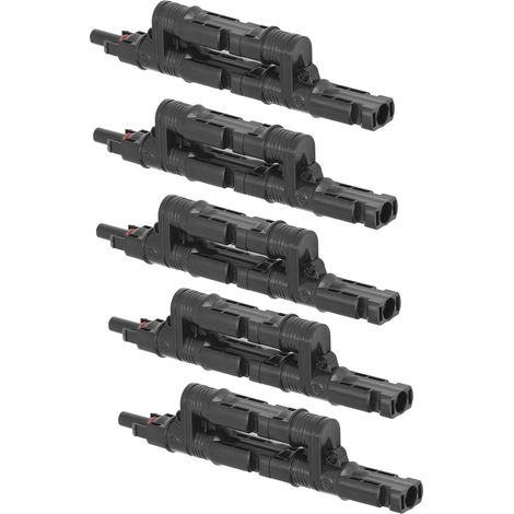5er-Set 1000V Solarmodul-Y-Verbinder IP68 wasserdichte Buchsen-Stecker-Solarverbinder (1/5)