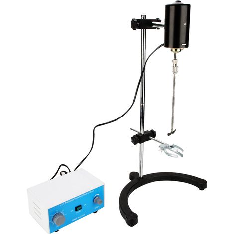 Agitateur électrique de laboratoire 100W, mélangeur à vitesse variable pour petit laboratoire (prise UE 220V 100W) (1/5)