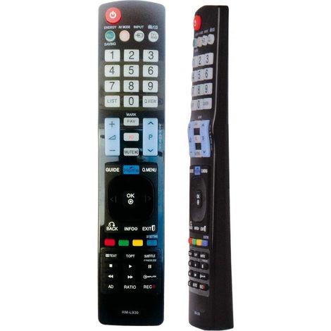 Télécommande pour téléviseur compatible LG L930 infrarouge universel (1/5)