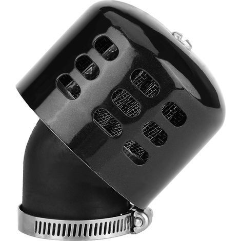 Modified 35mm air intake induction filter set, suitable for 100-150cc motorcycles, black.