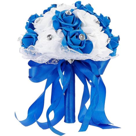 1 bouquet artificiel de fête, faux bouquet de mariée, bouquet de mariage artificiel (1/4)