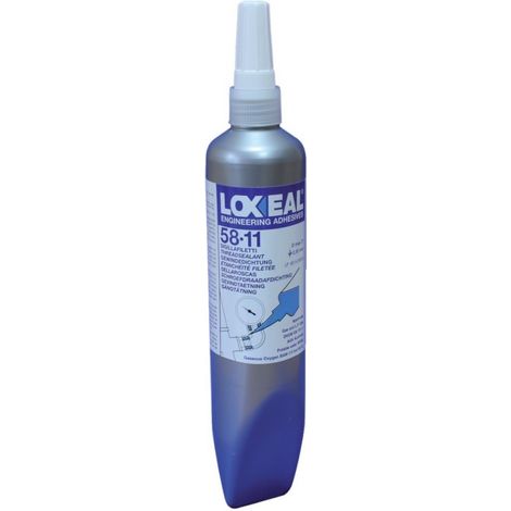 Loxeal 58-11 colle incolore pour étanchéité raccords filetés